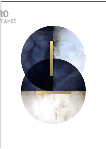 Geo #5  Wall art Frame